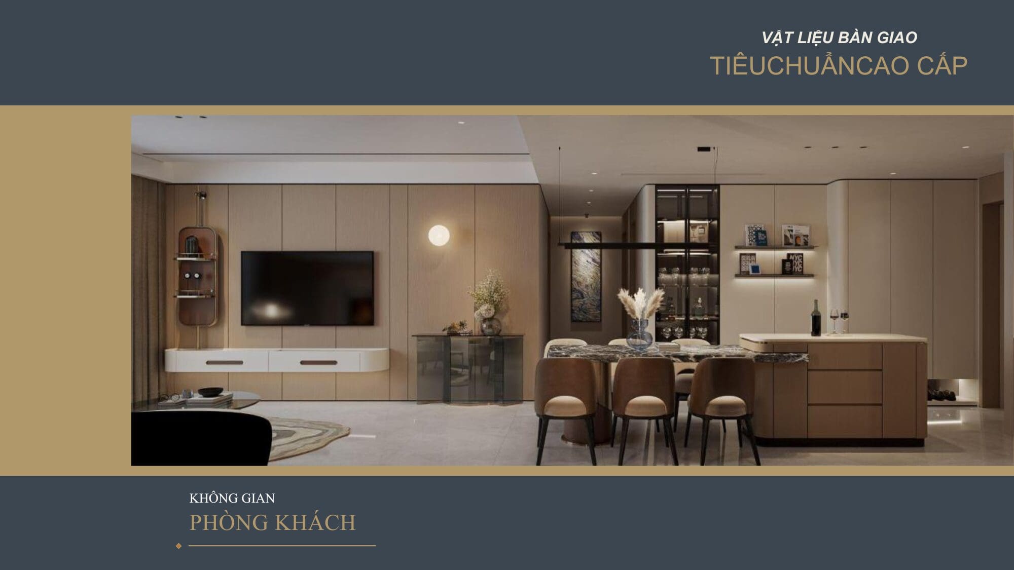 Không gian sống đẳng cấp với biểu tượng kiến trúc khoang hạng nhất.