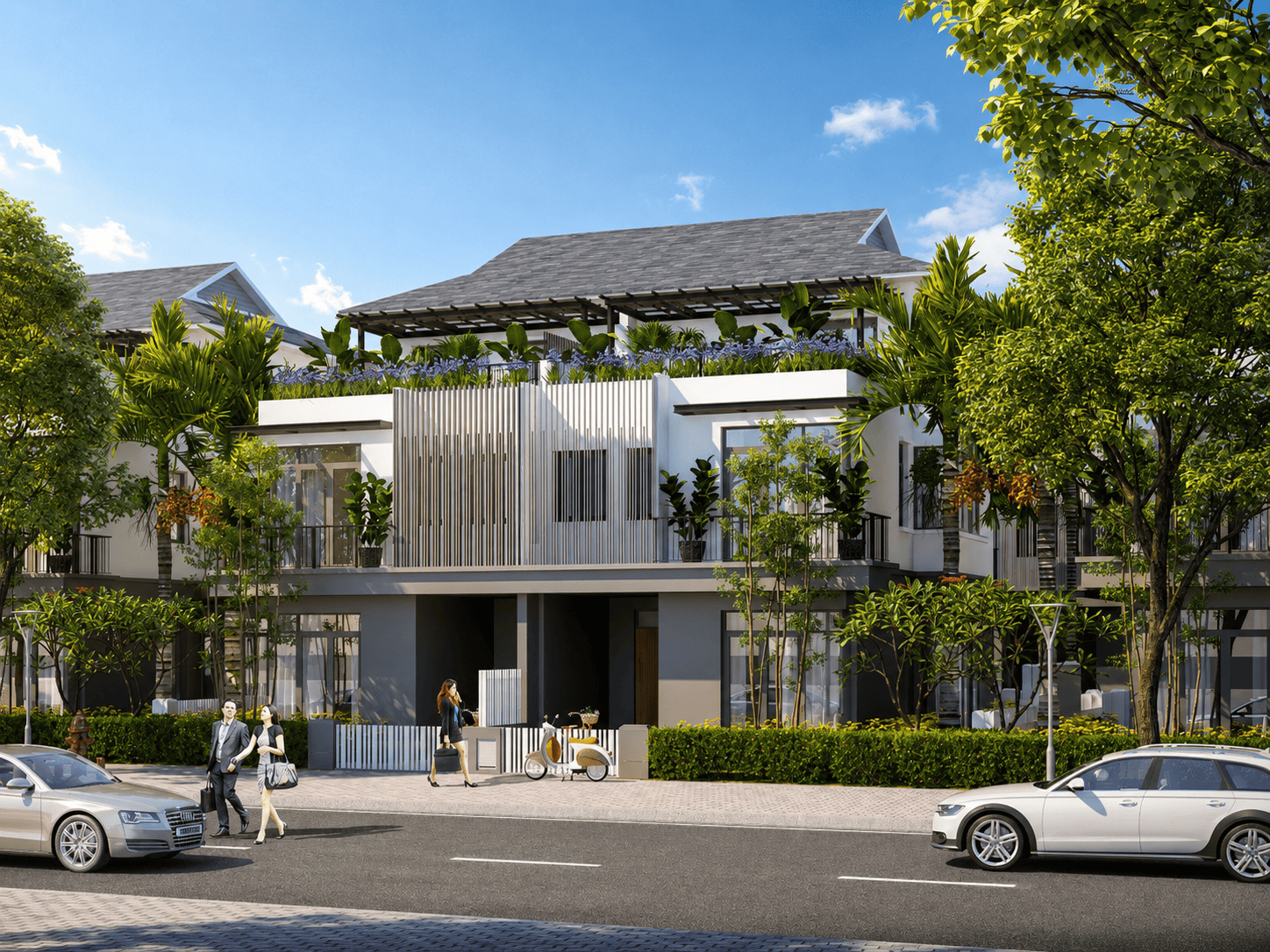 Phối cảnh Nhà mẫu WabiSabi Garden Huế